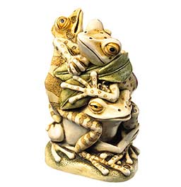 置物 Harmony Kingdom Frogberry Ivory Harmony Kingdom Pieces: View the Collections